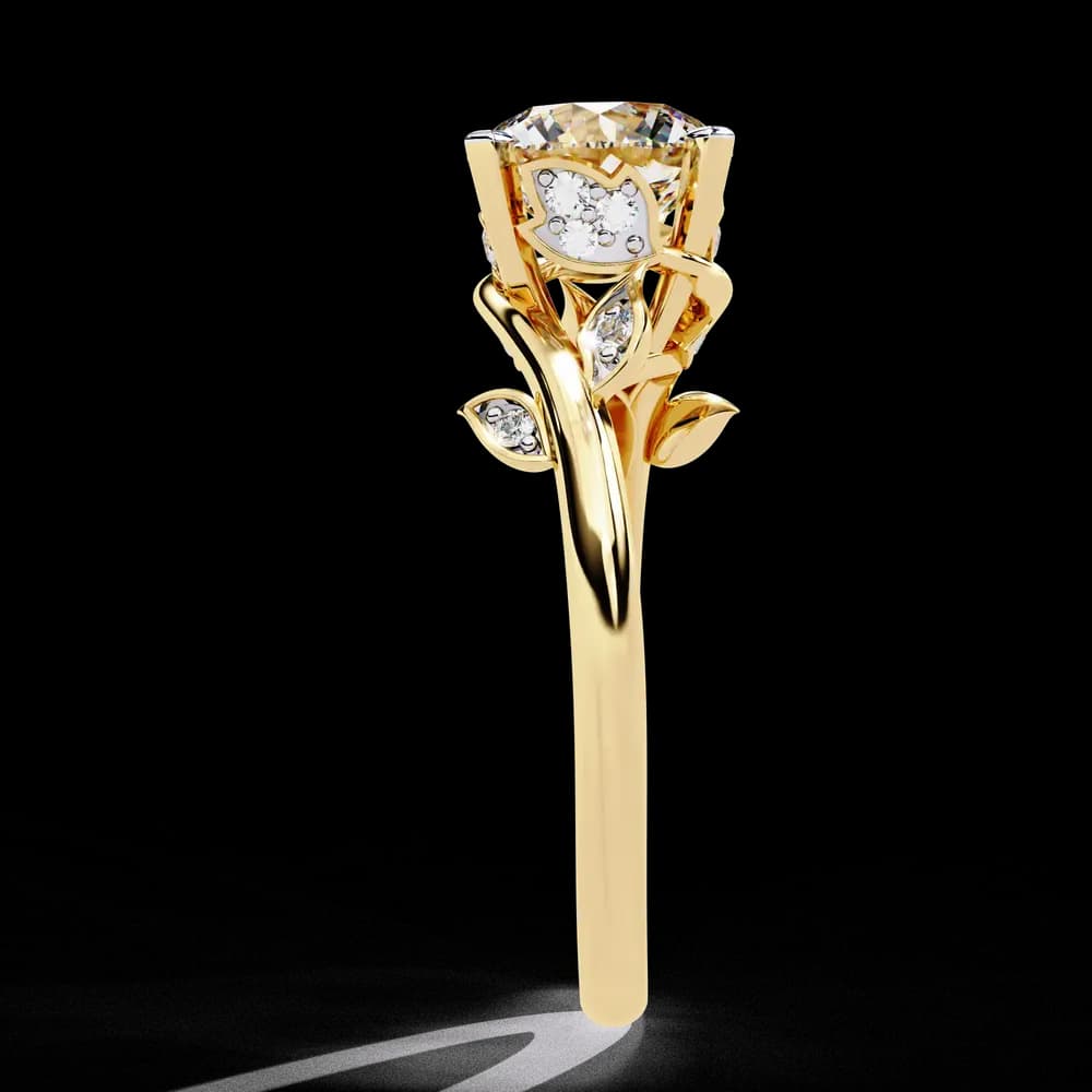 Twisted Vine Lab Grown Diamond Ring - Image 3 Twisted Vine Lab Grown Diamond Ring, view 3 of 13