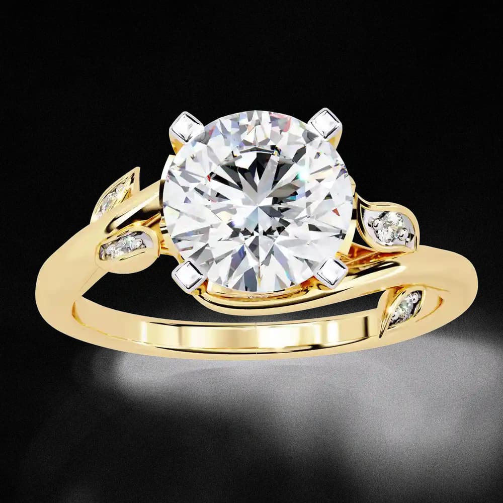 Twisted Vine Lab Grown Diamond Ring - Image 4 Twisted Vine Lab Grown Diamond Ring, view 4 of 13