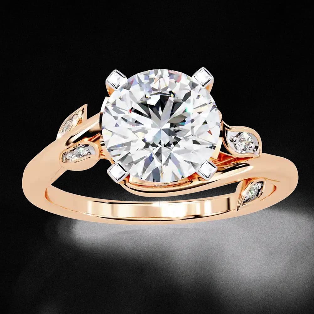 Twisted Vine Lab Grown Diamond Ring - Image 7 Twisted Vine Lab Grown Diamond Ring, view 7 of 13
