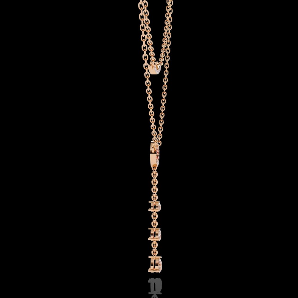 Cascading Lab Grown Diamond Grace Two-Tier Necklace - Image 2 Cascading Lab Grown Diamond Grace Two-Tier Necklace, view 2 of 5