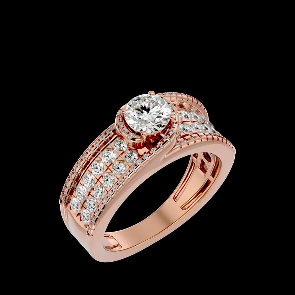 Unforgettable Love Pave Lab Grown Diamond Ring - Image 1 Unforgettable Love Pave Lab Grown Diamond Ring, view 1 of 3