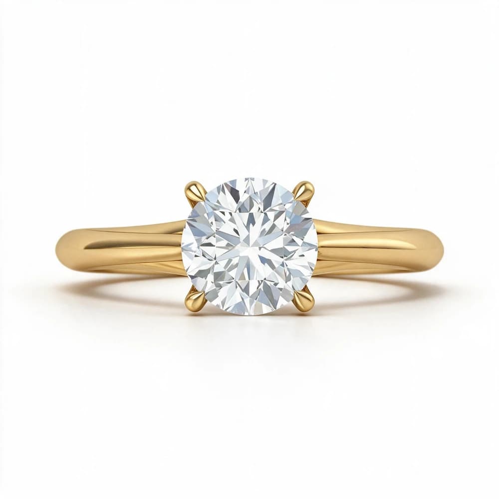 The Tudor Crest Solitaire Ring - Image 1 The Tudor Crest Solitaire Ring, view 1 of 5