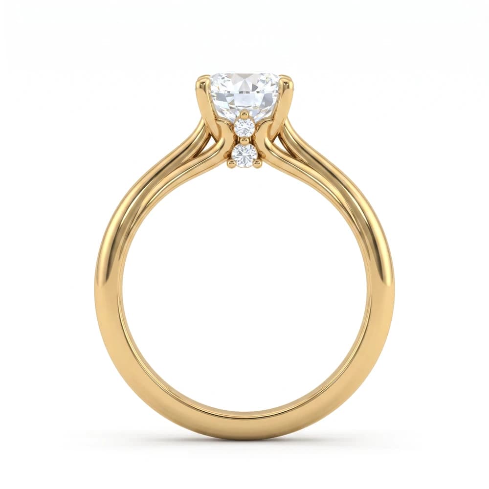 The Tudor Crest Solitaire Ring - Image 2 The Tudor Crest Solitaire Ring, view 2 of 5