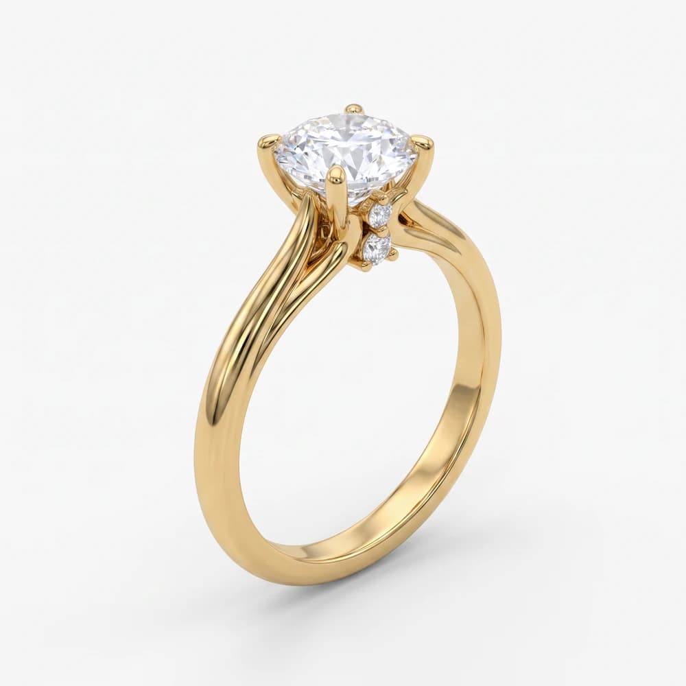 The Tudor Crest Solitaire Ring - Image 5 The Tudor Crest Solitaire Ring, view 5 of 5
