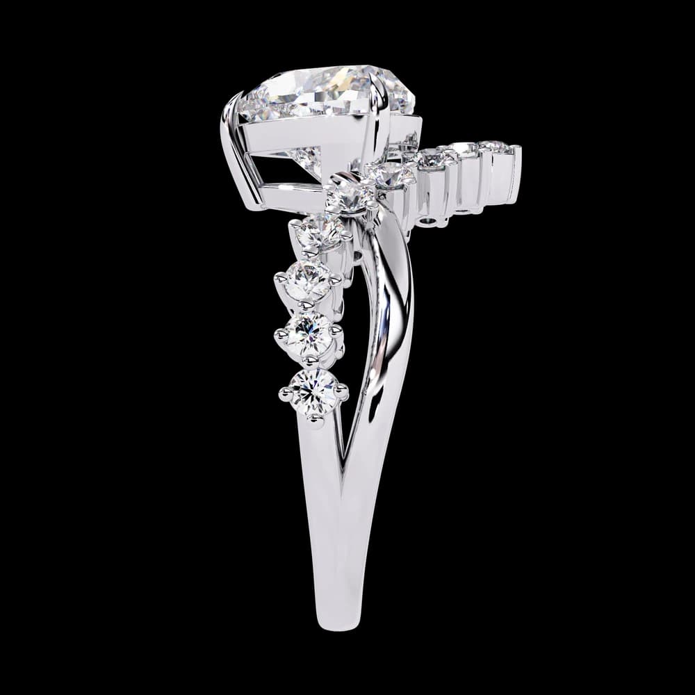 Royal Heart Crown Lab Grown Diamond Ring - Image 10 Royal Heart Crown Lab Grown Diamond Ring, view 10 of 13