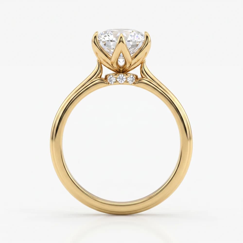Onya Tulip Collet Solitaire Ring - Image 2 Onya Tulip Collet Solitaire Ring, view 2 of 5