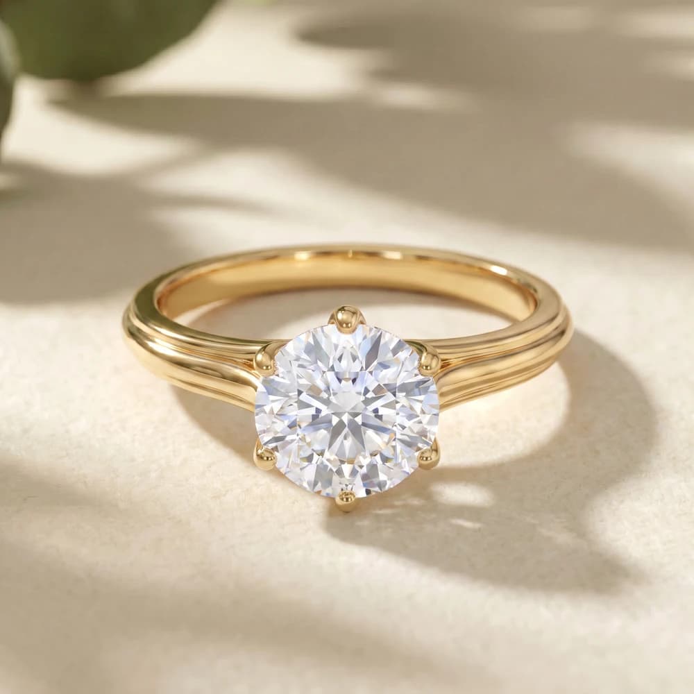 Onya Tulip Collet Solitaire Ring - Image 4 Onya Tulip Collet Solitaire Ring, view 4 of 5