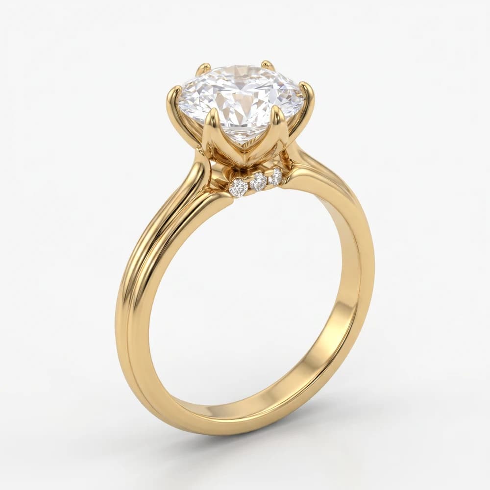 Onya Tulip Collet Solitaire Ring - Image 5 Onya Tulip Collet Solitaire Ring, view 5 of 5