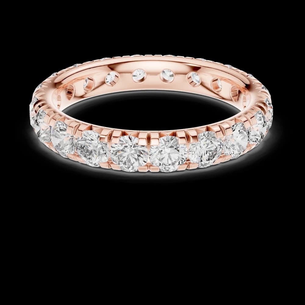 Fluted Bar Diamond Stacking Lab Grown Ring - Image 1 Fluted Bar Diamond Stacking Lab Grown Ring, view 1 of 6