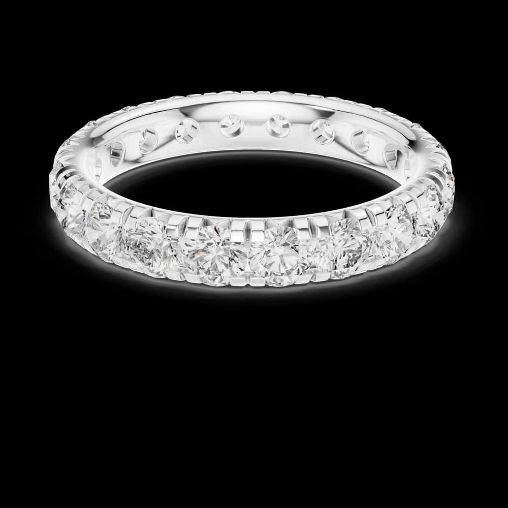 Fluted Bar Diamond Stacking Lab Grown Ring - Image 2 Fluted Bar Diamond Stacking Lab Grown Ring, view 2 of 6