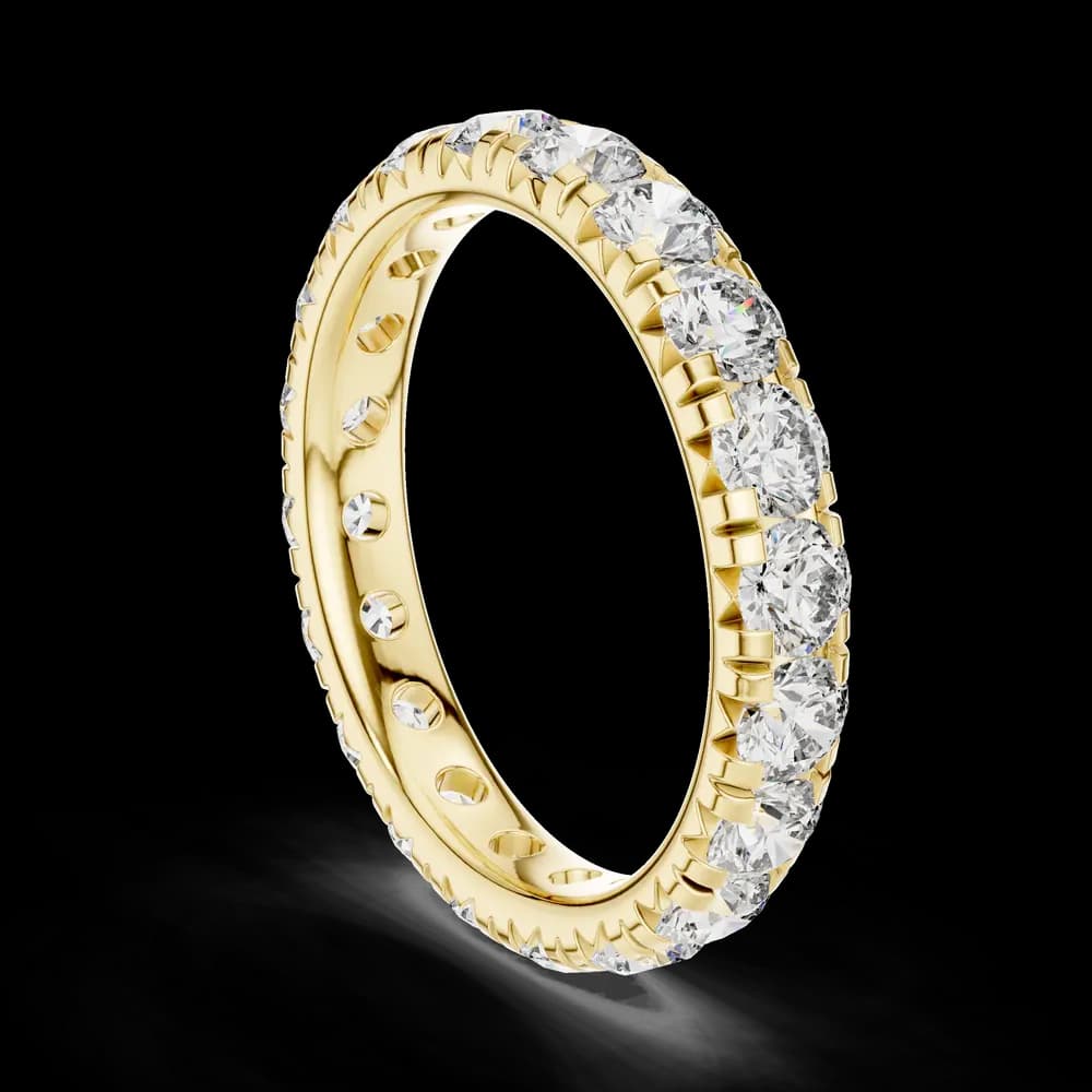 Fluted Bar Diamond Stacking Lab Grown Ring - Image 4 Fluted Bar Diamond Stacking Lab Grown Ring, view 4 of 6