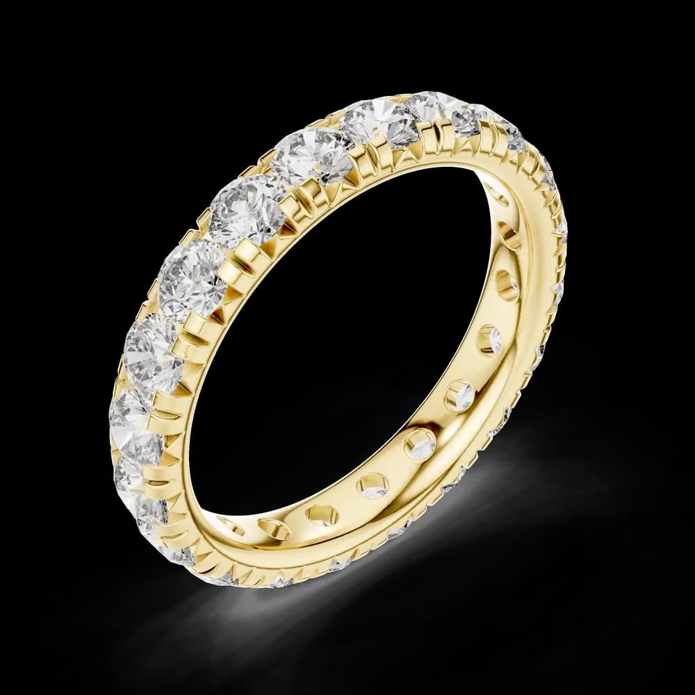 Fluted Bar Diamond Stacking Lab Grown Ring - Image 6 Fluted Bar Diamond Stacking Lab Grown Ring, view 6 of 6