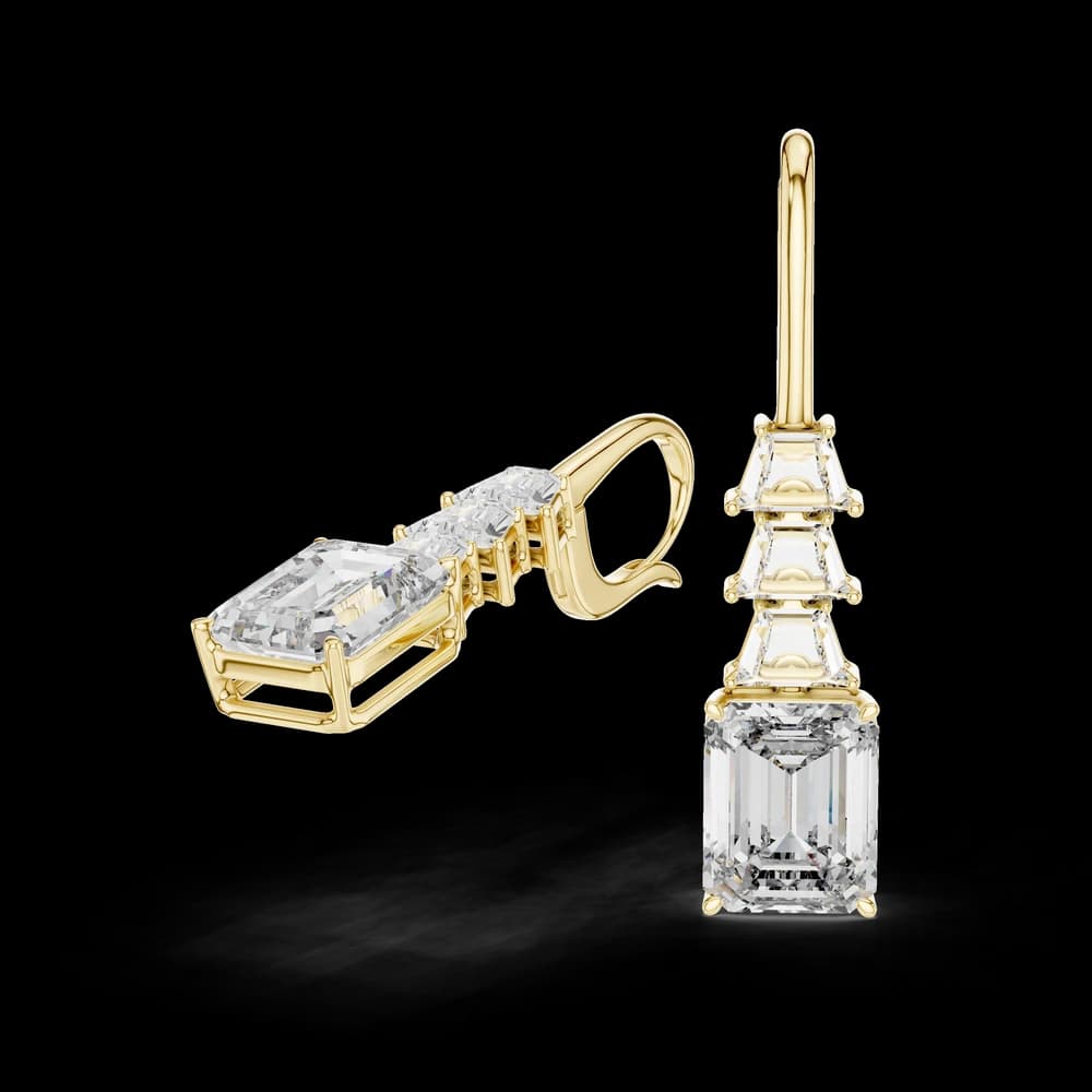 Urban Leverback Lab Grown Diamond Earrings - Image 2 Urban Leverback Lab Grown Diamond Earrings, view 2 of 4