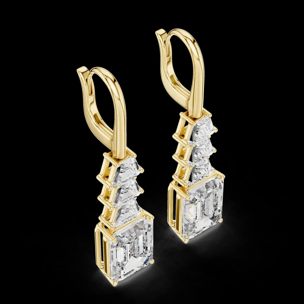 Urban Leverback Lab Grown Diamond Earrings - Image 3 Urban Leverback Lab Grown Diamond Earrings, view 3 of 4