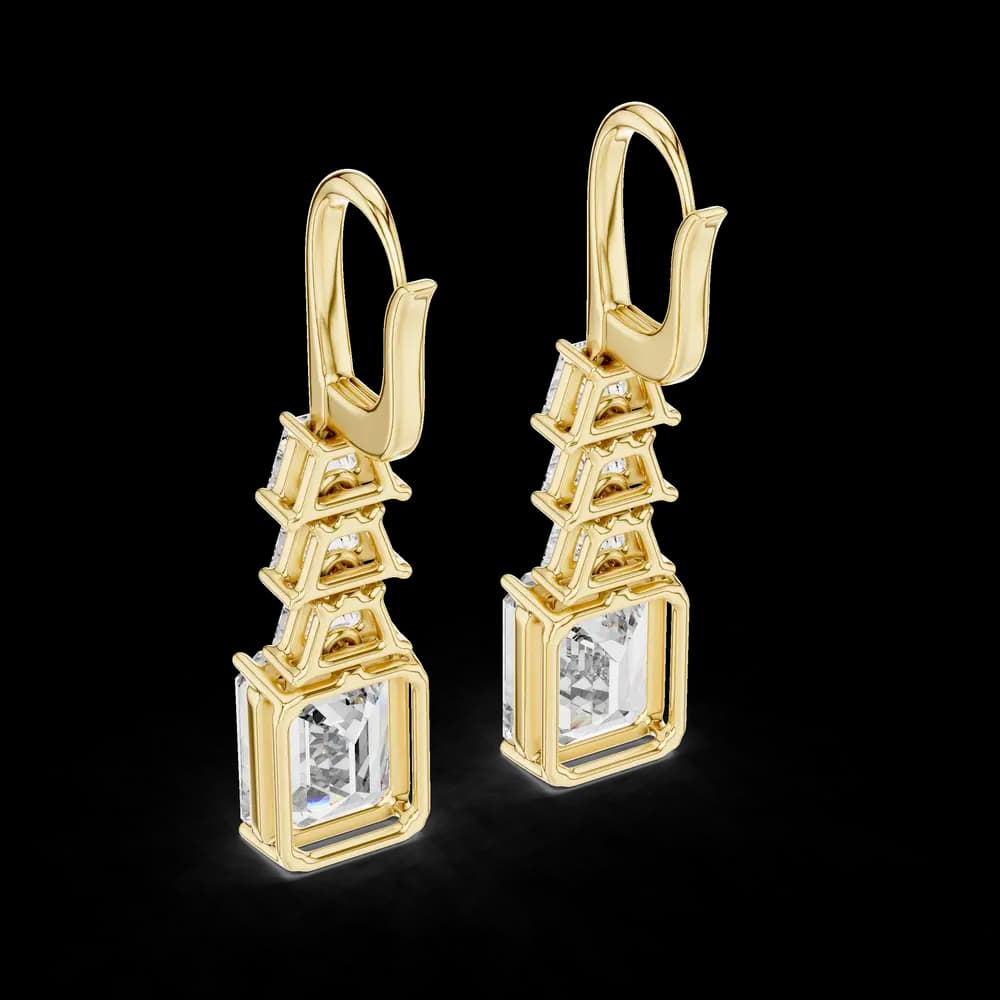 Urban Leverback Lab Grown Diamond Earrings - Image 4 Urban Leverback Lab Grown Diamond Earrings, view 4 of 4