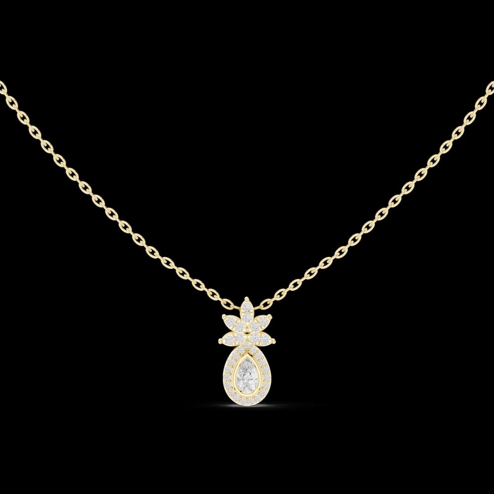 Urban Luxe Lab Grown Diamond Cluster Pendant - Image 3 Urban Luxe Lab Grown Diamond Cluster Pendant, view 3 of 6