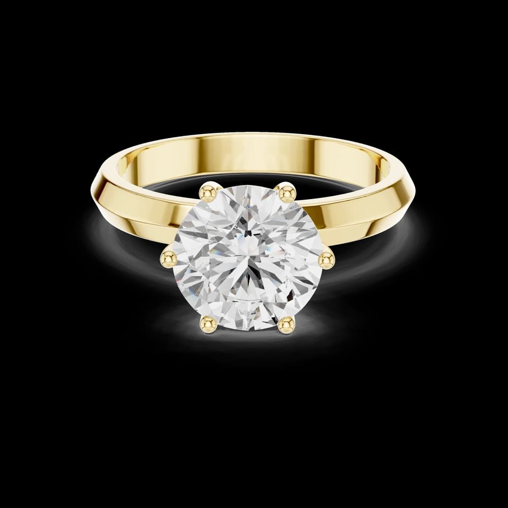 Valerie Solitaire Set Contemporary Lab Grown Diamond Ring - Image 3 Valerie Solitaire Set Contemporary Lab Grown Diamond Ring, view 3 of 6