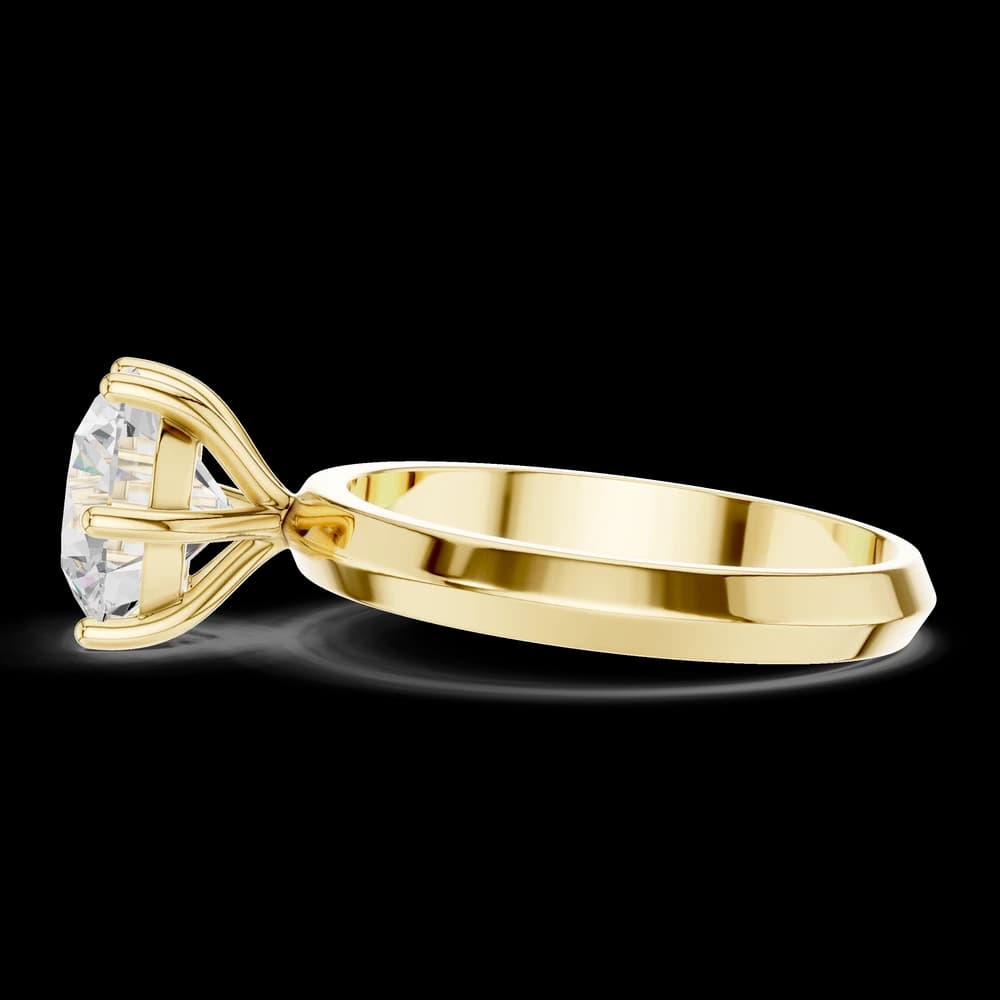 Valerie Solitaire Set Contemporary Lab Grown Diamond Ring - Image 6 Valerie Solitaire Set Contemporary Lab Grown Diamond Ring, view 6 of 6