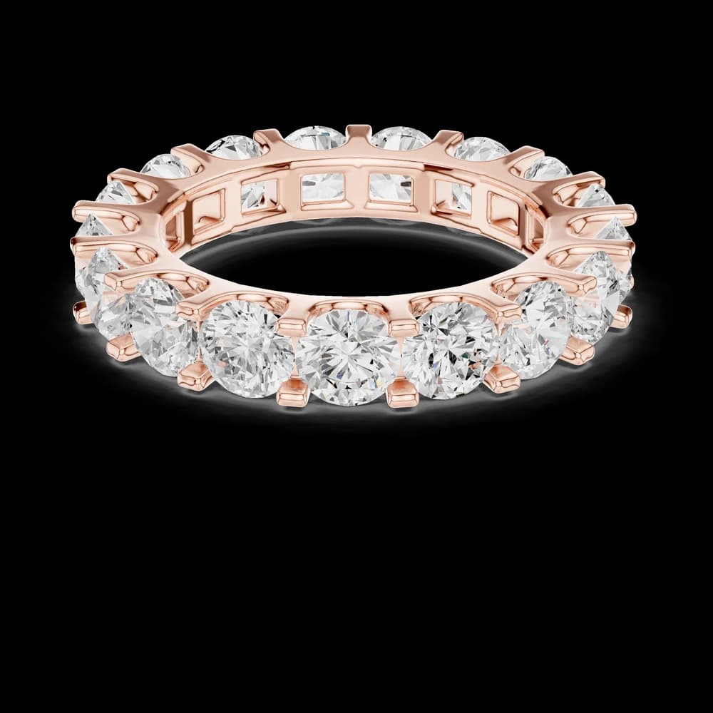 Round Cut Eternity Lab Grown Diamond Ring - Image 1 Round Cut Eternity Lab Grown Diamond Ring, view 1 of 6
