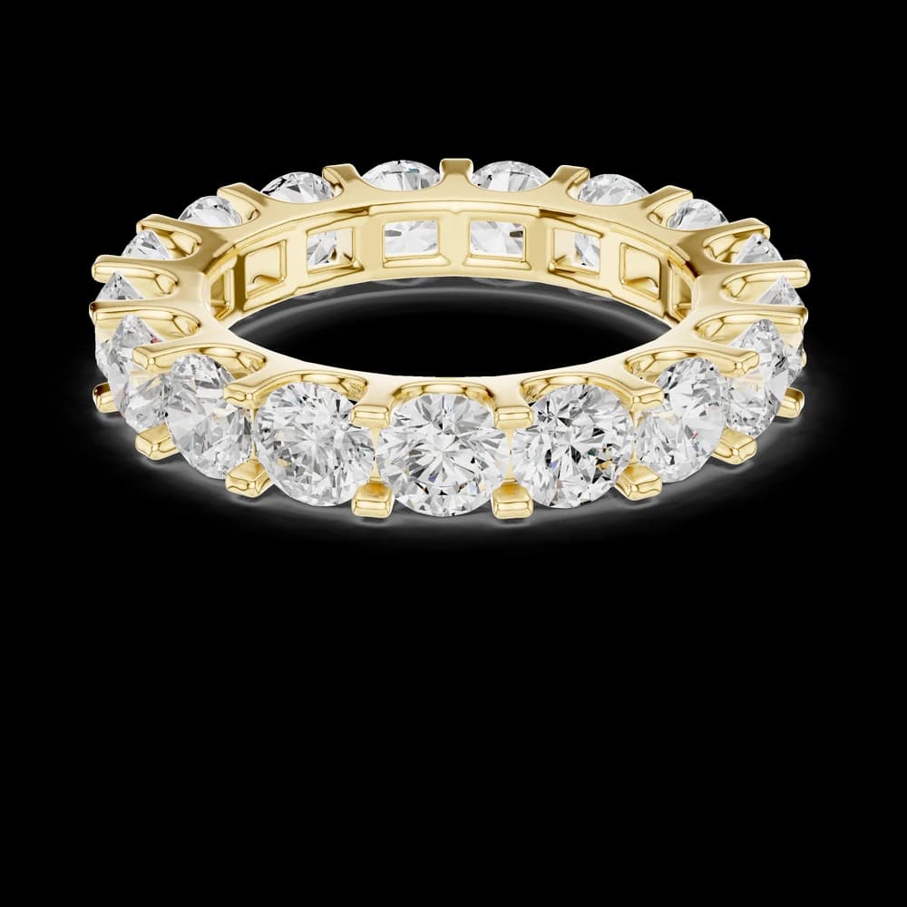 Round Cut Eternity Lab Grown Diamond Ring - Image 3 Round Cut Eternity Lab Grown Diamond Ring, view 3 of 6