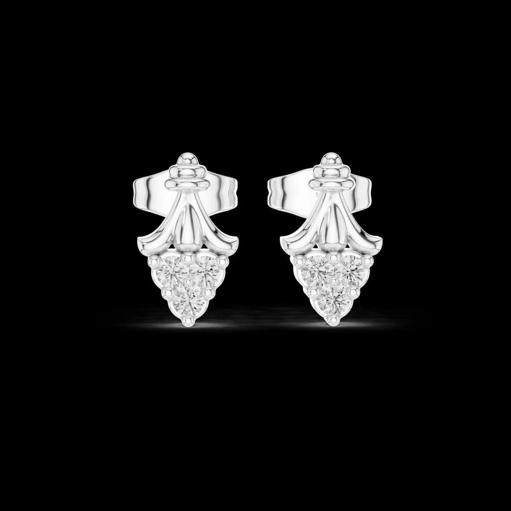 Vast Ocean lab grown diamond earring design - Image 2 Vast Ocean lab grown diamond earring design, view 2 of 6
