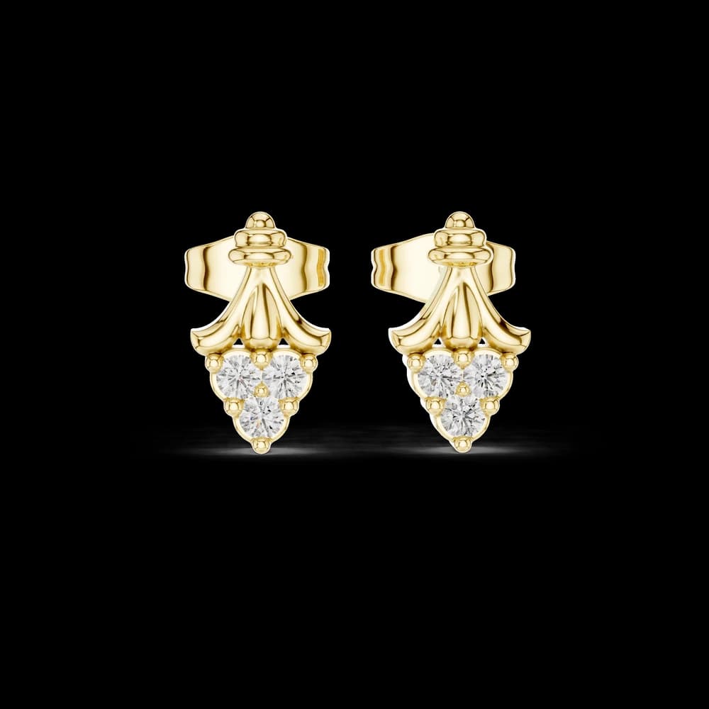 Vast Ocean lab grown diamond earring design - Image 3 Vast Ocean lab grown diamond earring design, view 3 of 6