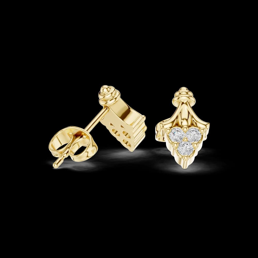 Vast Ocean lab grown diamond earring design - Image 4 Vast Ocean lab grown diamond earring design, view 4 of 6