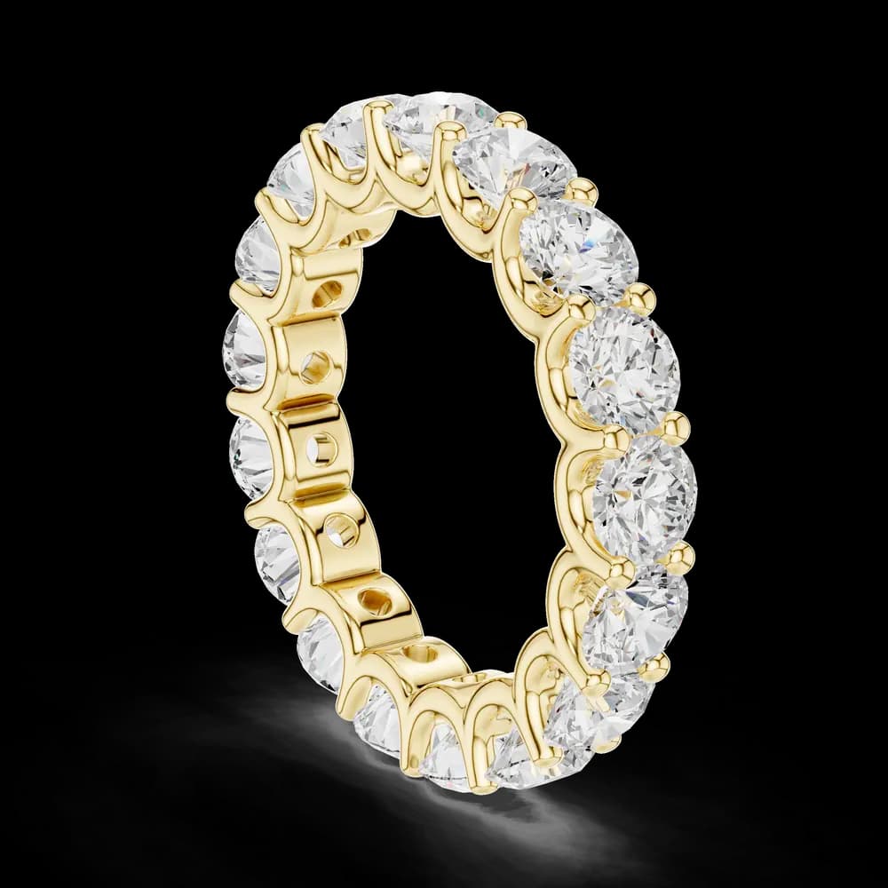 Eternity Round Lab Grown Diamond Ring - Image 4 Eternity Round Lab Grown Diamond Ring, view 4 of 6