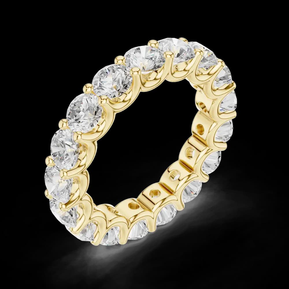 Eternity Round Lab Grown Diamond Ring - Image 5 Eternity Round Lab Grown Diamond Ring, view 5 of 6