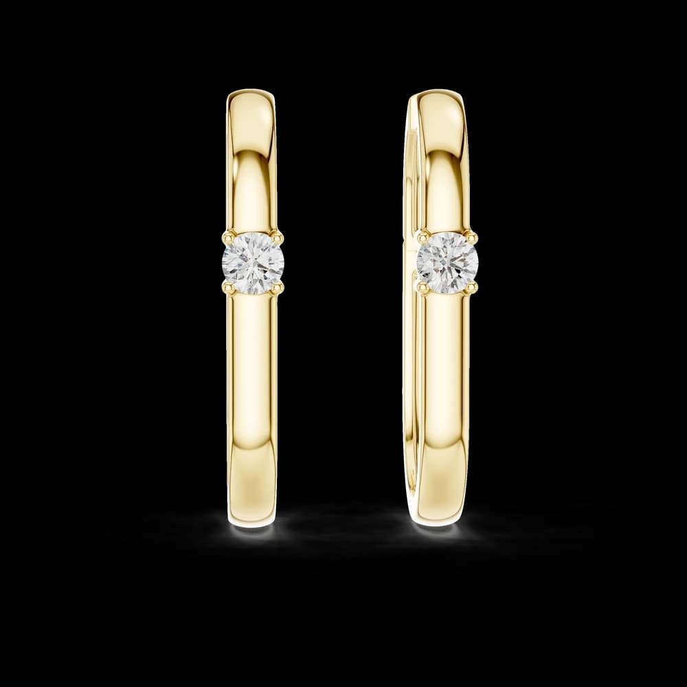 Velvet Huggie Lab Grown Diamond Earrings - Image 1 Velvet Huggie Lab Grown Diamond Earrings, view 1 of 4