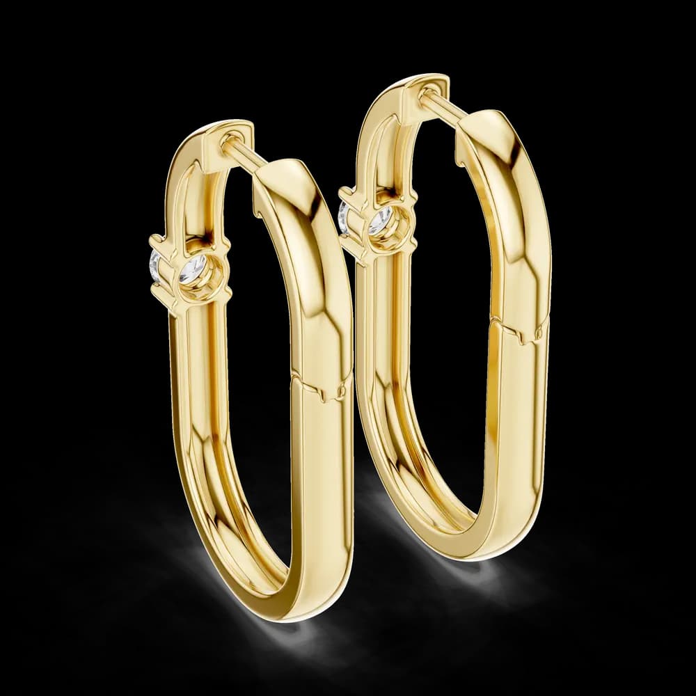 Velvet Huggie Lab Grown Diamond Earrings - Image 4 Velvet Huggie Lab Grown Diamond Earrings, view 4 of 4