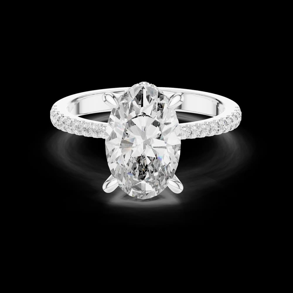 Velvet Lace Lab Grown Diamond Filigree Ring - Image 2 Velvet Lace Lab Grown Diamond Filigree Ring, view 2 of 6