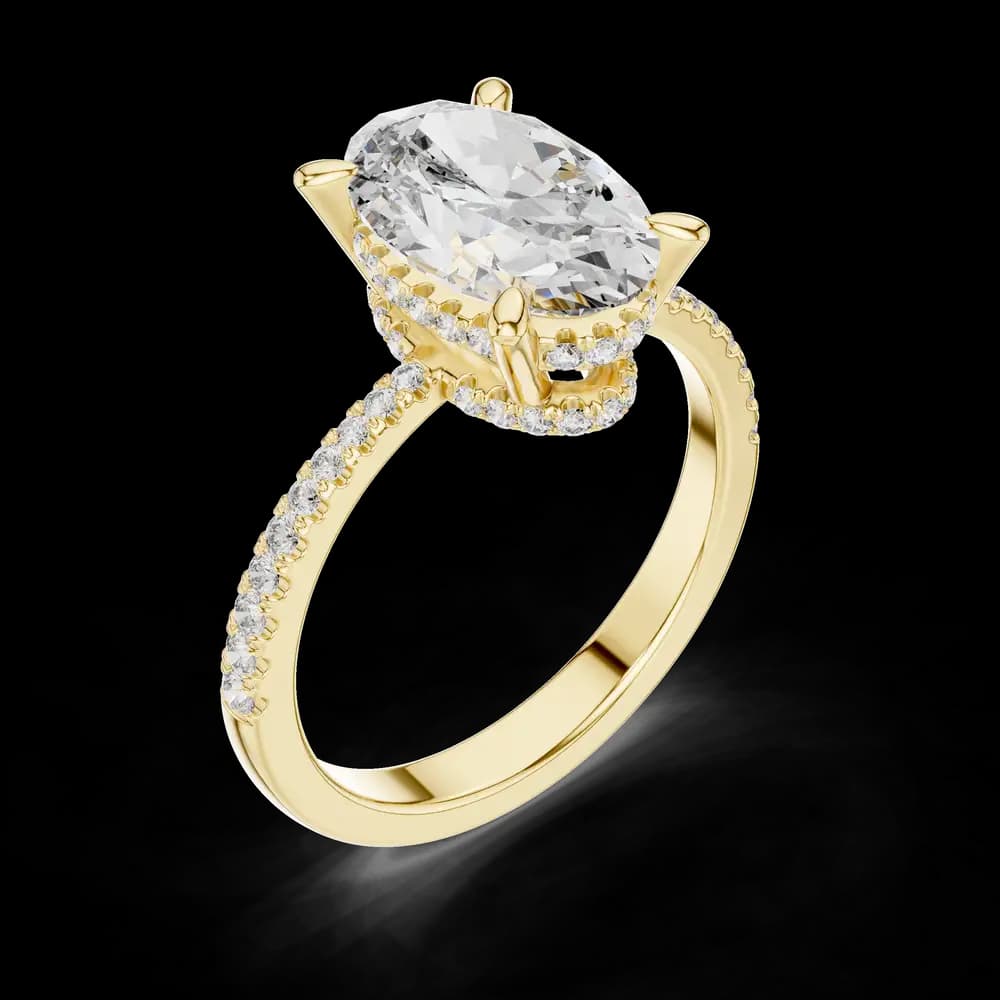 Velvet Lace Lab Grown Diamond Filigree Ring - Image 5 Velvet Lace Lab Grown Diamond Filigree Ring, view 5 of 6