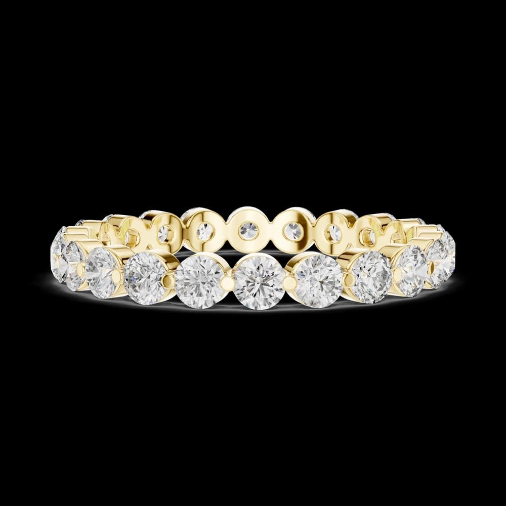 Round Brilliant Shared-Prong Diamond Eternity Band - Image 6 Round Brilliant Shared-Prong Diamond Eternity Band, view 6 of 6