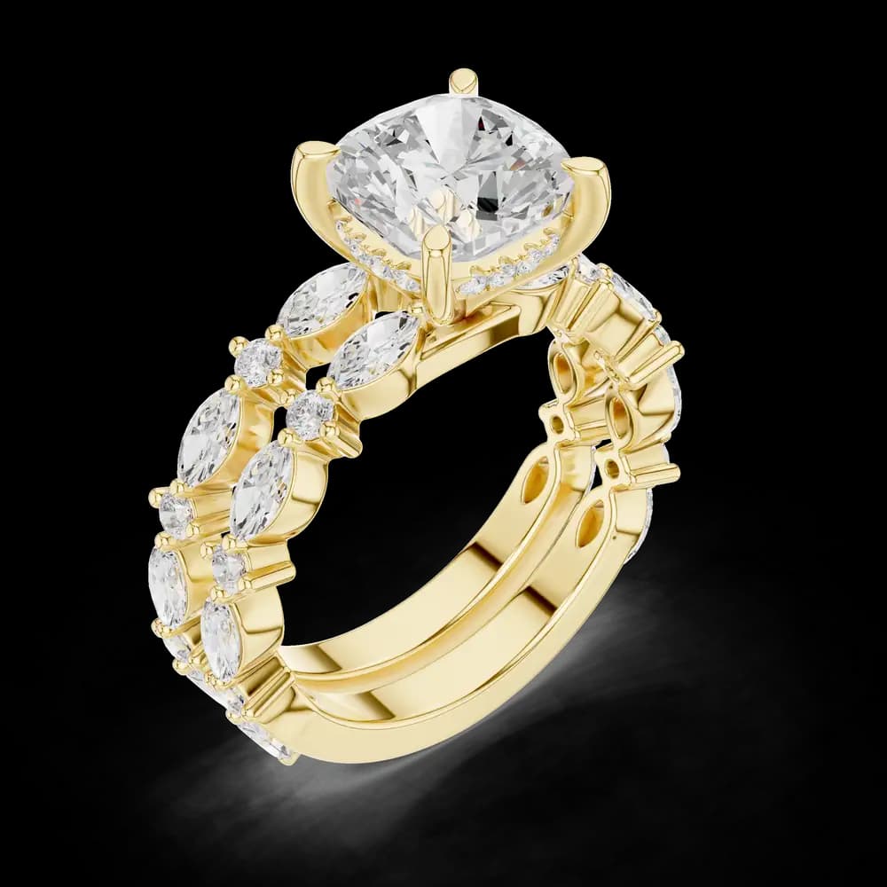 Velvet Petal Lab Grown Diamond Ring - Image 5 Velvet Petal Lab Grown Diamond Ring, view 5 of 6