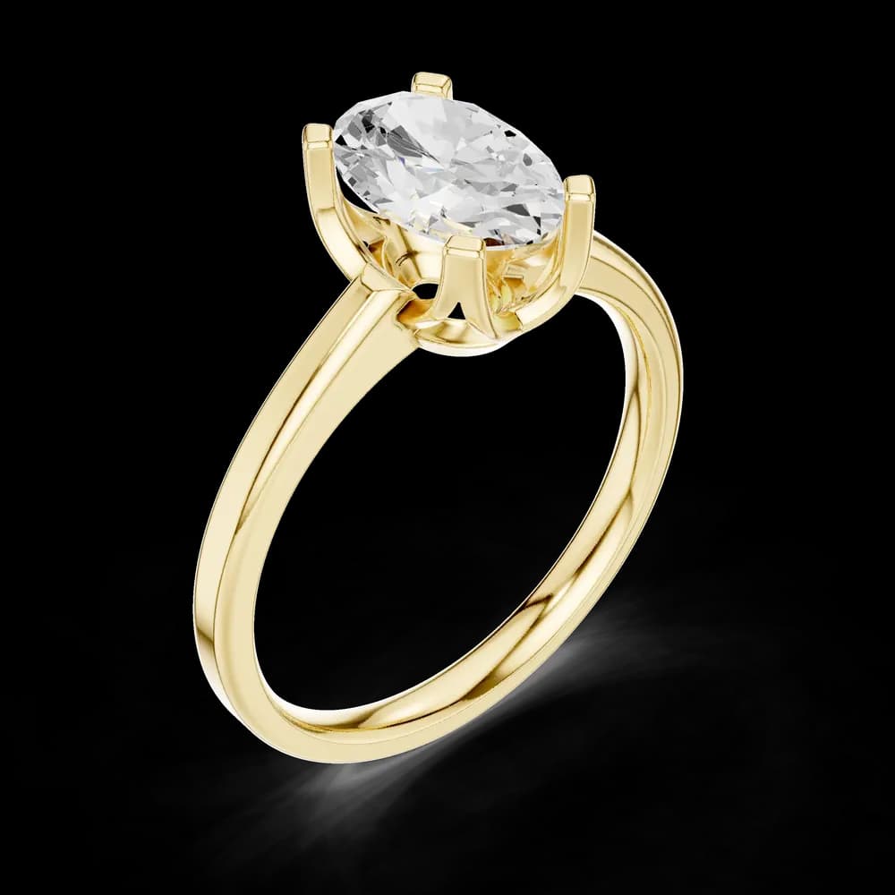 Velvet Smooth Lab Grown Diamond Ring - Image 5 Velvet Smooth Lab Grown Diamond Ring, view 5 of 6