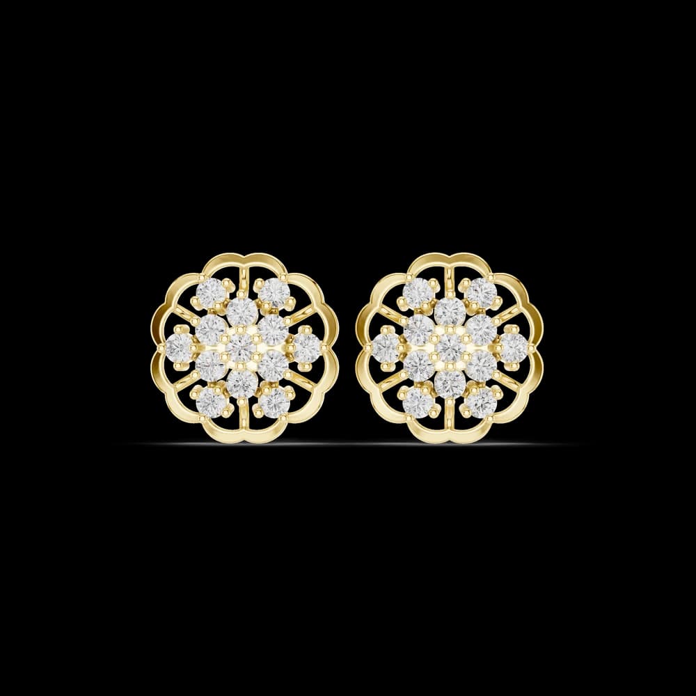 Verdant Dew Lab Grown Diamond Earrings - Image 3 Verdant Dew Lab Grown Diamond Earrings, view 3 of 6