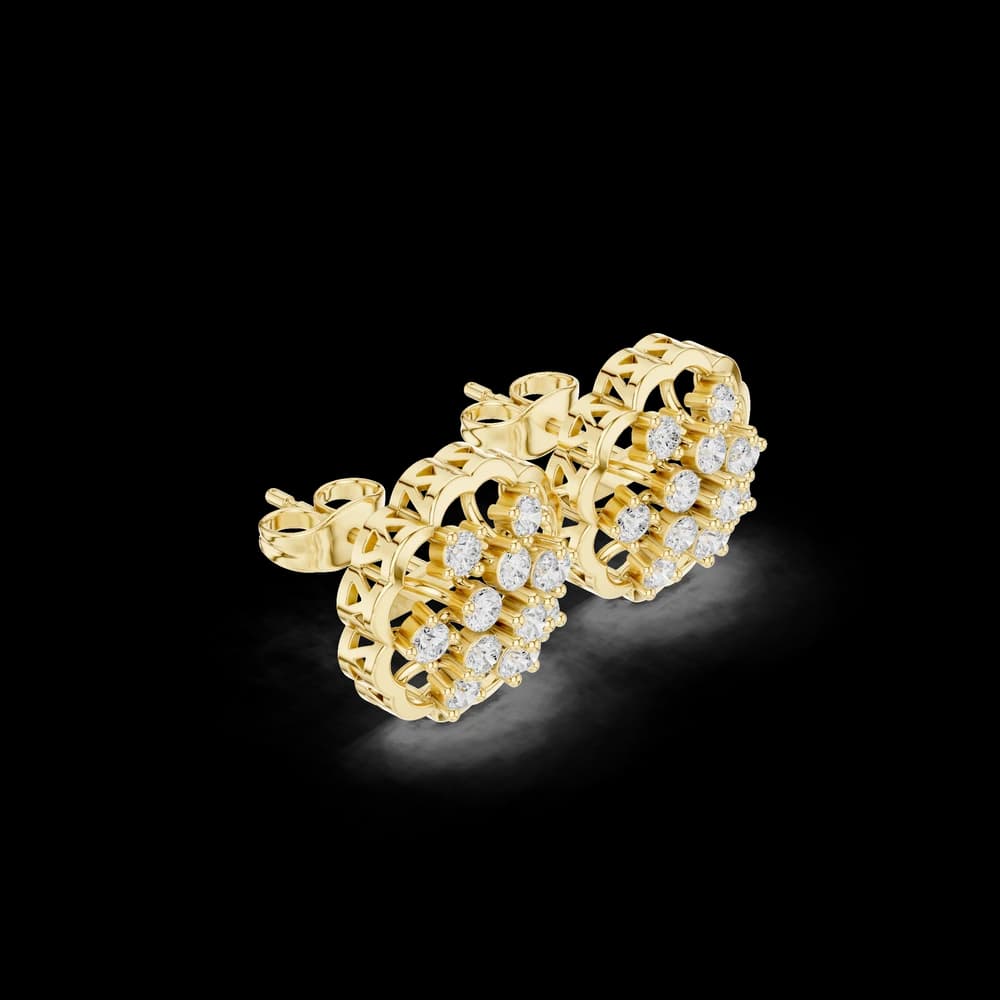 Verdant Dew Lab Grown Diamond Earrings - Image 4 Verdant Dew Lab Grown Diamond Earrings, view 4 of 6