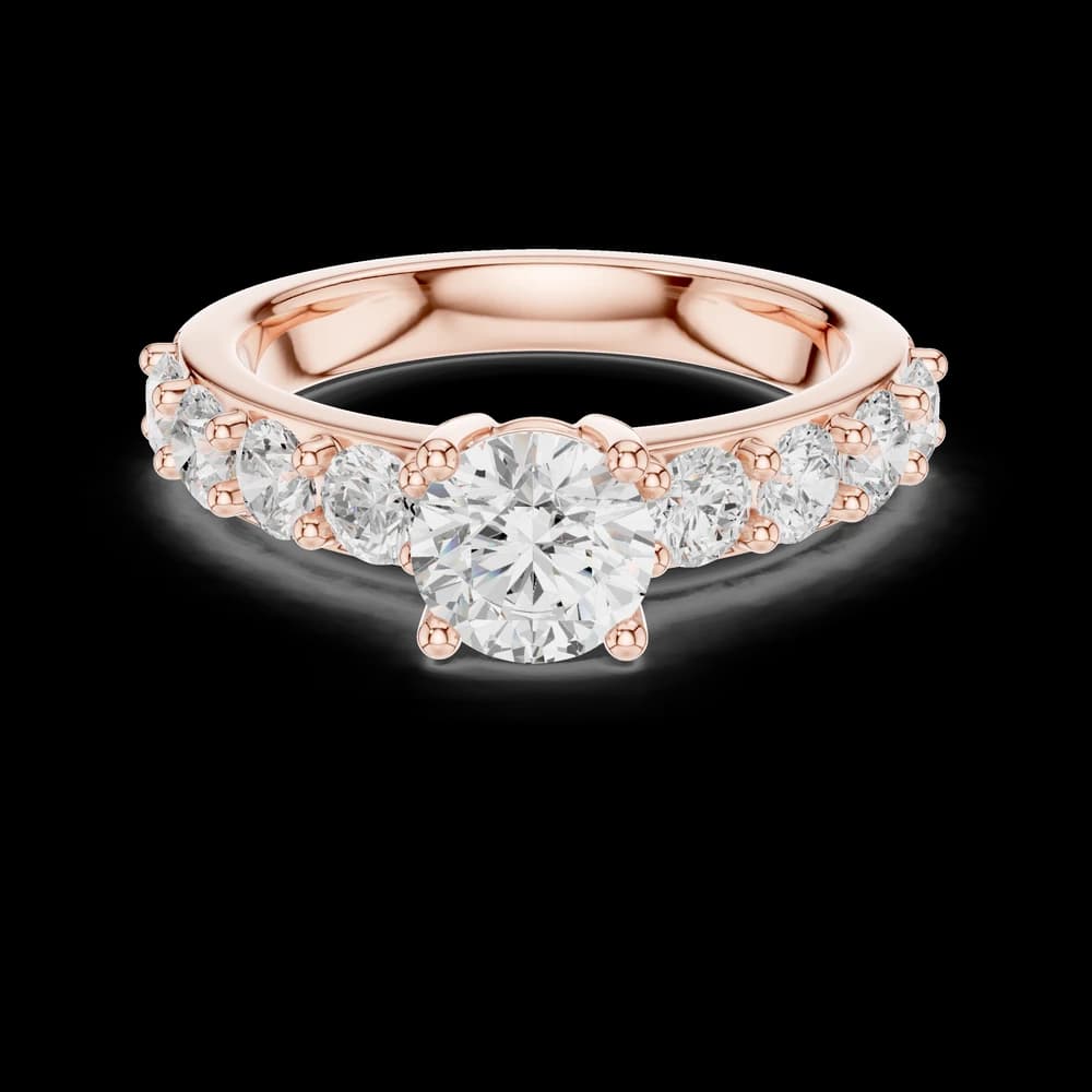 Verdant Round Cut Classic Lab Grown Diamond Ring - Image 1 Verdant Round Cut Classic Lab Grown Diamond Ring, view 1 of 6