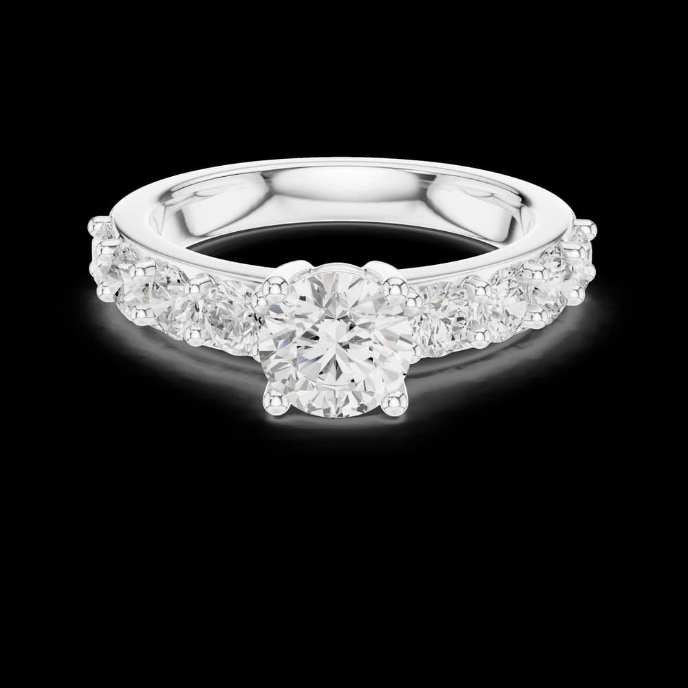 Verdant Round Cut Classic Lab Grown Diamond Ring - Image 2 Verdant Round Cut Classic Lab Grown Diamond Ring, view 2 of 6