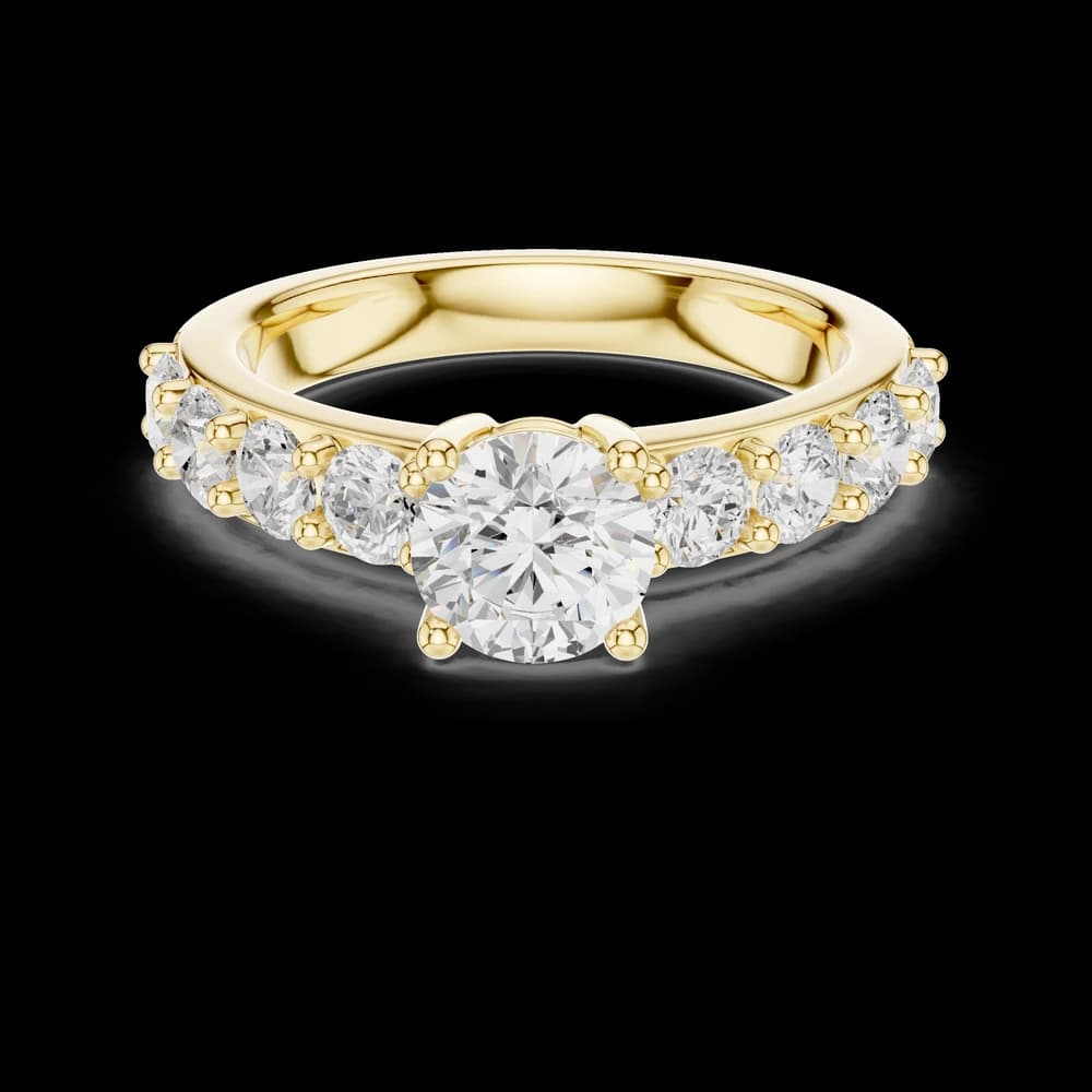Verdant Round Cut Classic Lab Grown Diamond Ring - Image 3 Verdant Round Cut Classic Lab Grown Diamond Ring, view 3 of 6