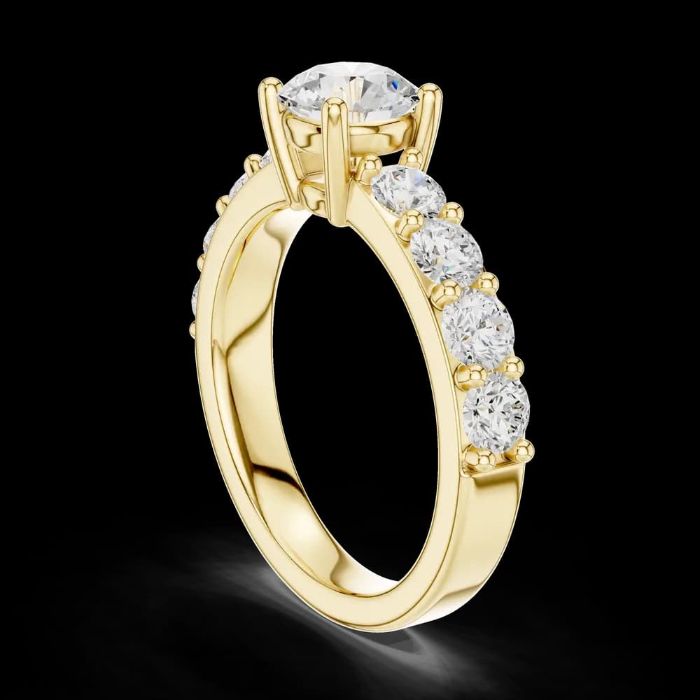Verdant Round Cut Classic Lab Grown Diamond Ring - Image 4 Verdant Round Cut Classic Lab Grown Diamond Ring, view 4 of 6