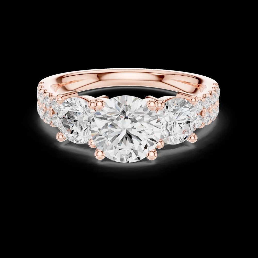 Vesper Emerald Cut Eternity Lab Grown Diamond Ring - Image 1 Vesper Emerald Cut Eternity Lab Grown Diamond Ring, view 1 of 6