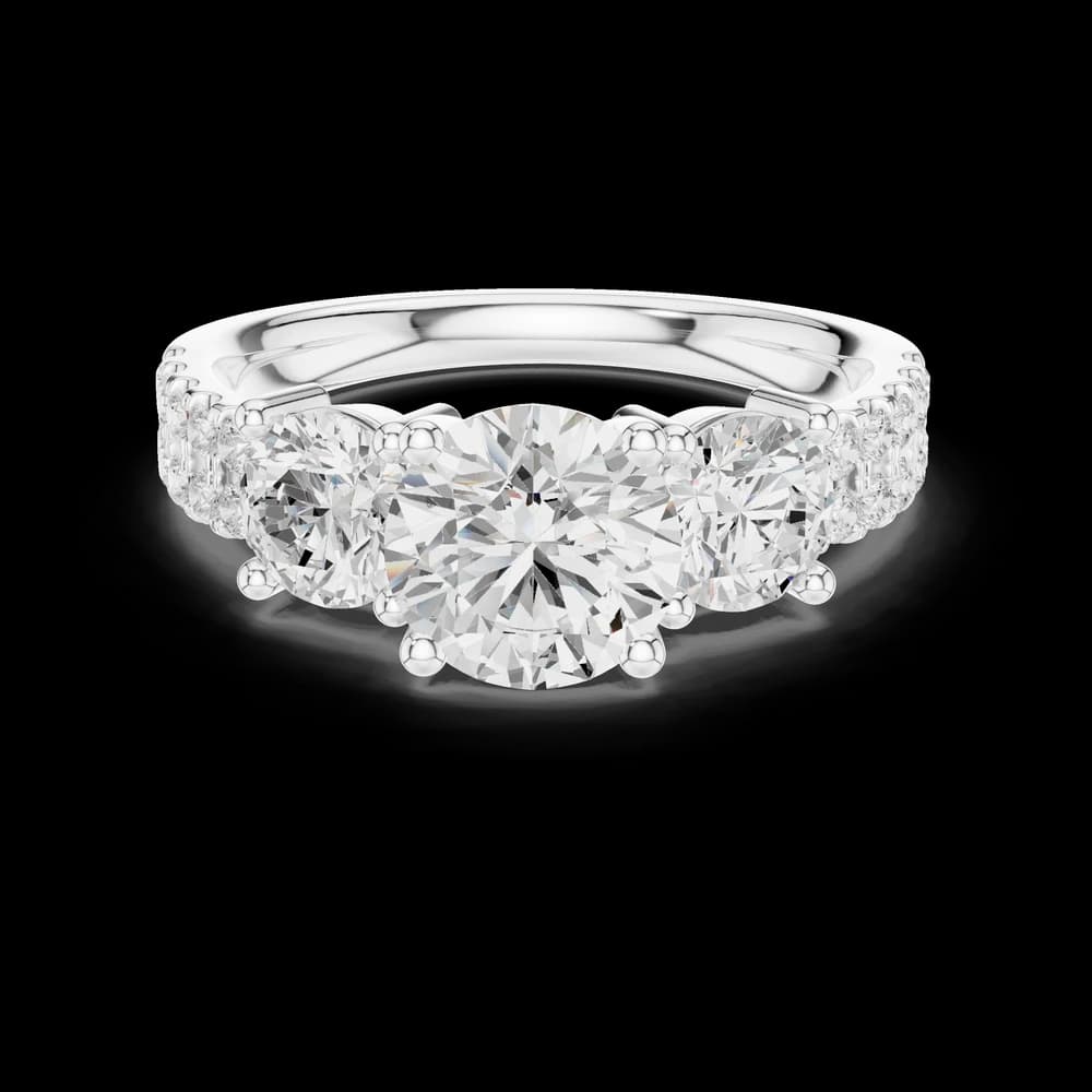 Vesper Emerald Cut Eternity Lab Grown Diamond Ring - Image 2 Vesper Emerald Cut Eternity Lab Grown Diamond Ring, view 2 of 6