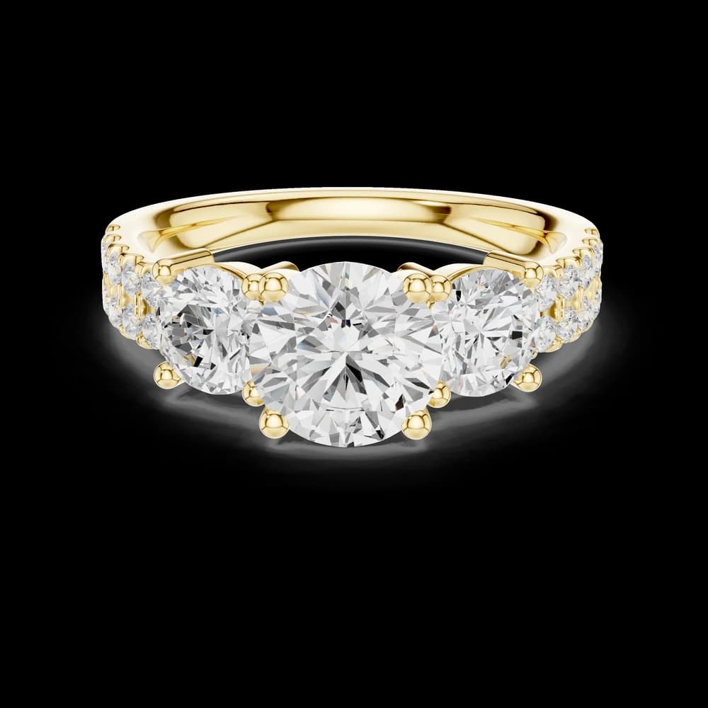 Vesper Emerald Cut Eternity Lab Grown Diamond Ring - Image 3 Vesper Emerald Cut Eternity Lab Grown Diamond Ring, view 3 of 6
