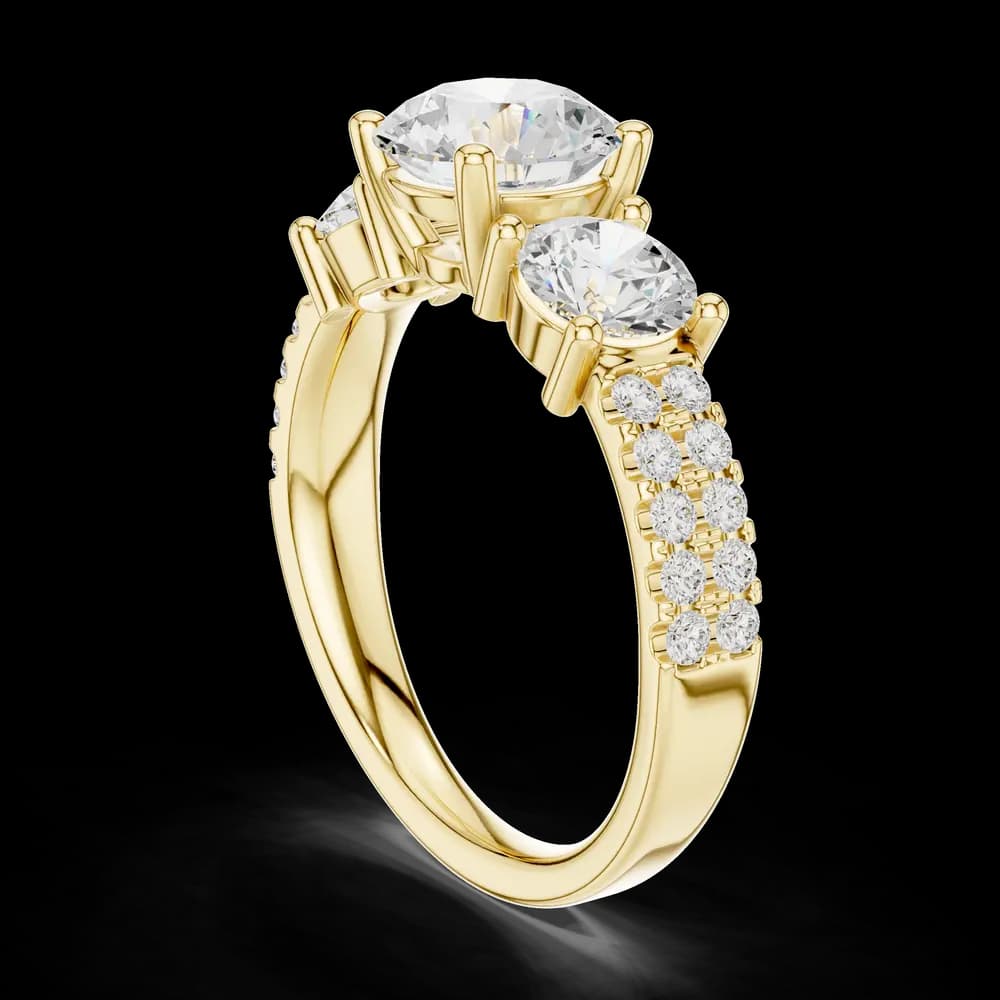 Vesper Emerald Cut Eternity Lab Grown Diamond Ring - Image 4 Vesper Emerald Cut Eternity Lab Grown Diamond Ring, view 4 of 6