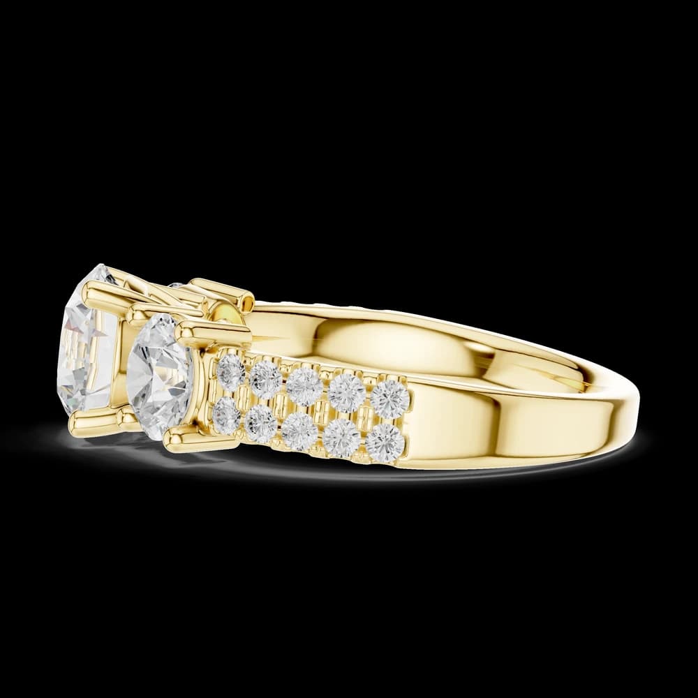 Vesper Emerald Cut Eternity Lab Grown Diamond Ring - Image 6 Vesper Emerald Cut Eternity Lab Grown Diamond Ring, view 6 of 6