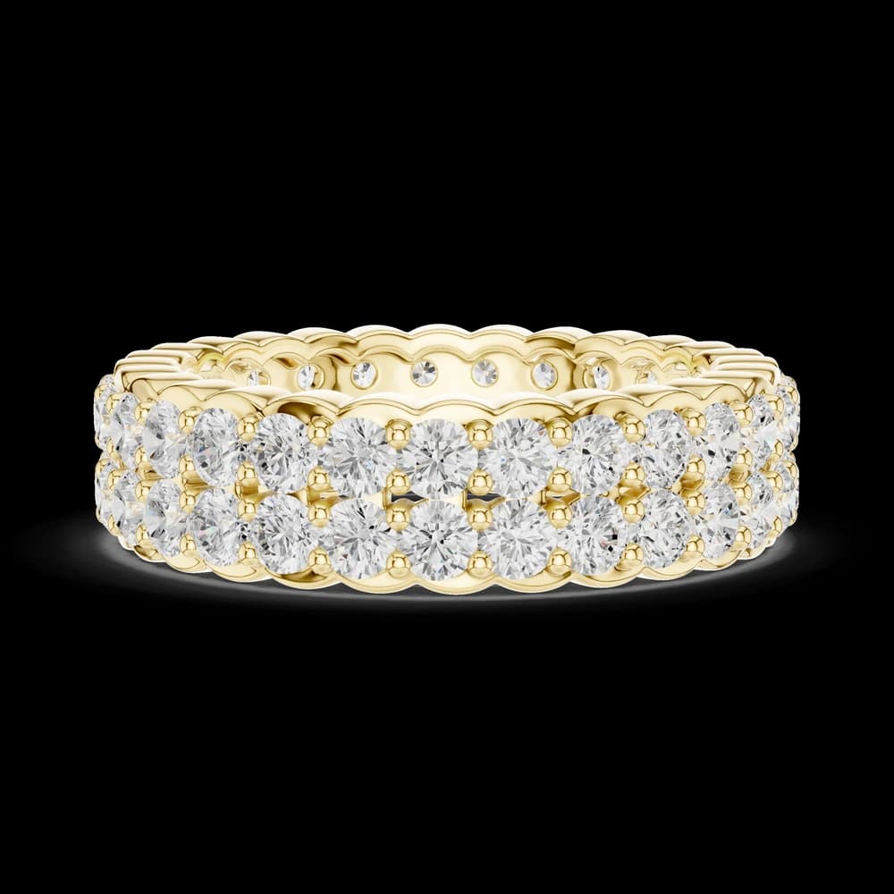 Double Row Eternity Lab Grown Diamond Band - Image 6 Double Row Eternity Lab Grown Diamond Band, view 6 of 6
