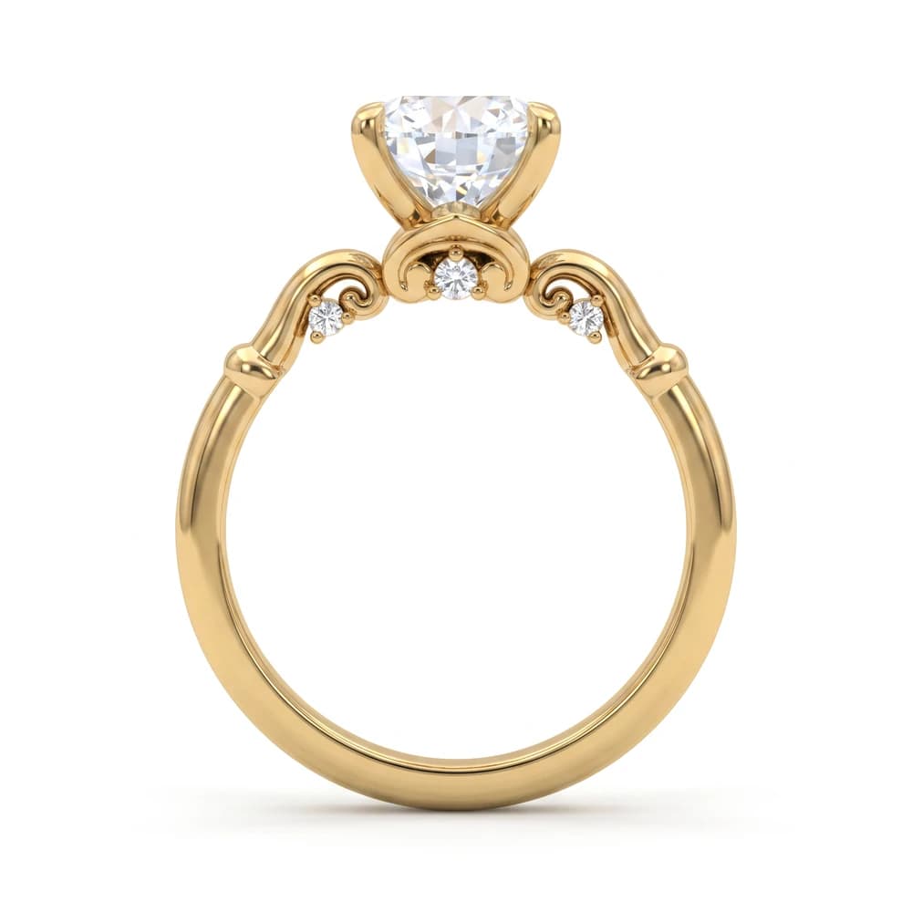 The Ionic Round Solitaire Ring - Image 5 The Ionic Round Solitaire Ring, view 5 of 5
