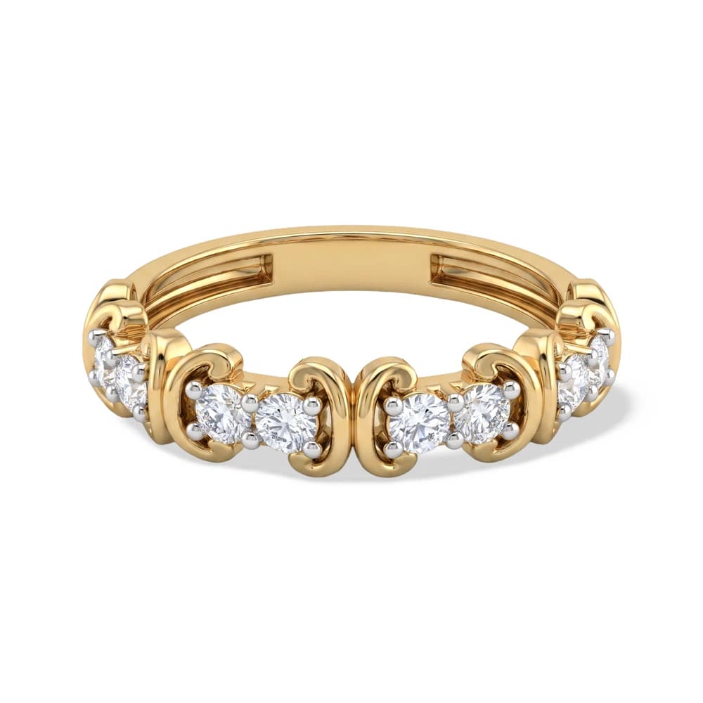 Vintage Filigree Eternity Band - Image 1 Vintage Filigree Eternity Band, view 1 of 5